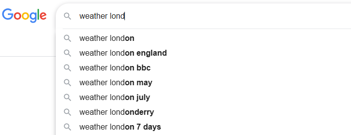 google suggest